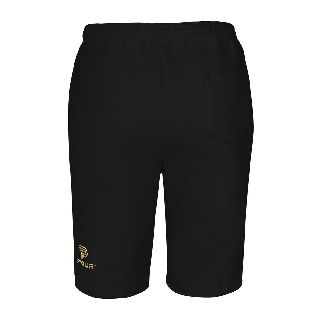 fleece shorts black