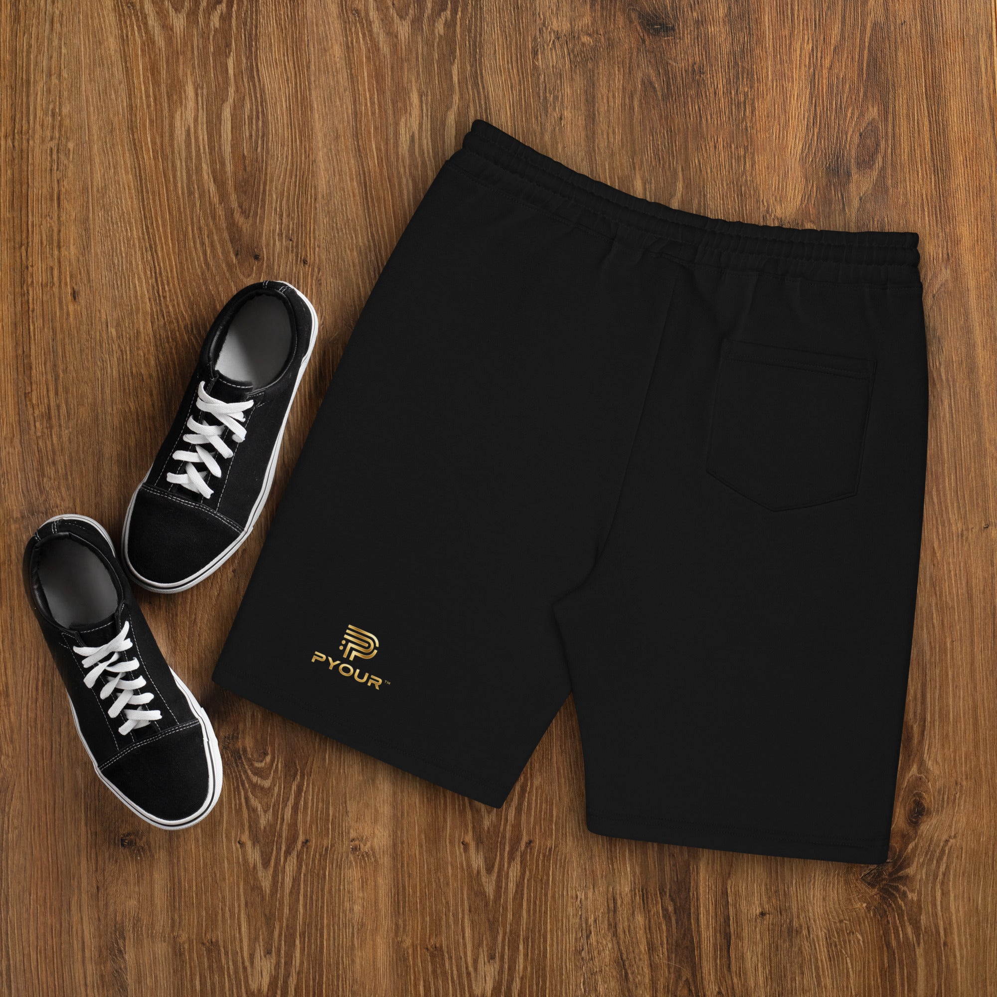 fleece shorts black