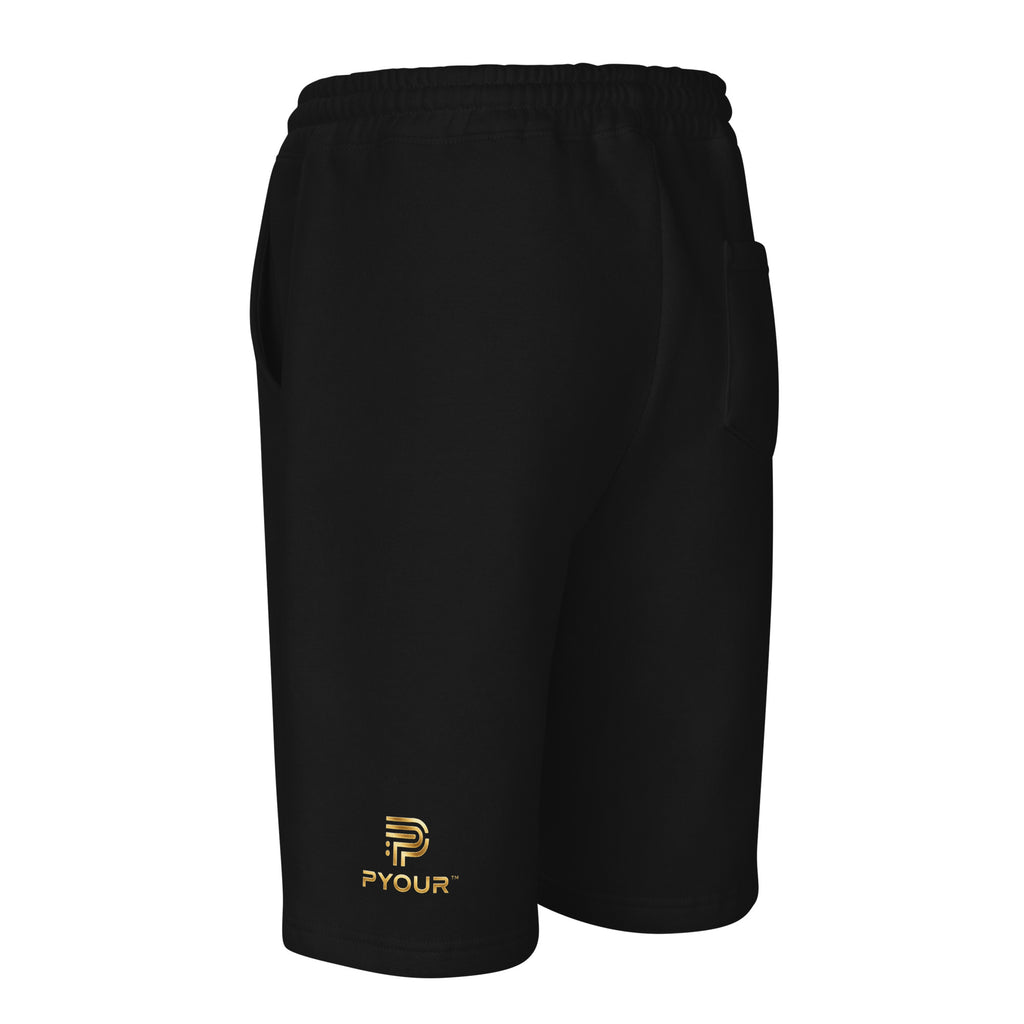 fleece shorts black